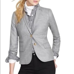 J. Crew schoolboy blazer in wool flannel.